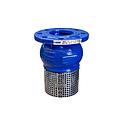 VALVULA DE PIE METALICA  4" BRIDA - CON CANASTILLO