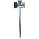 [116026] ESTACA ALUMINIO PORTA ASPERSOR HI 1/2" - 20 CM