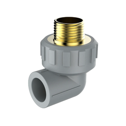 [155881] CODO 90° SOLDAR/HE PPR GRIS  20MMX1/2" - IMP